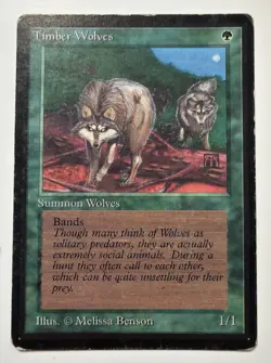 Magic the Gathering MTG Beta Timber Wolves *Beta - Image 3