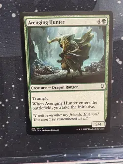 Avenging Hunter Commander Legends: Battle for Baldur's Gate Regular MTG 215 - Image 1