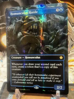 MTG | Homunculus Horde (Borderless) (✨Mana Foil✨) [Foundations] - Image 1