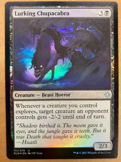 MTG 1x FOIL Lurking Chupacabra # 111 Ixalan Modern Magic the Gathering x1 NM - Image 1