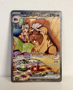 Pokemon Arven’s Babosstiff EX 235/182 Destined Rivals Card Near Mint - Image 1