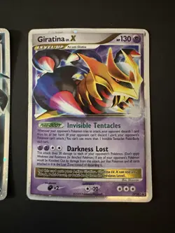 Pokemon TCG Darkrai LV.X 104/106 and Giratina LV X DP 38 Promo - Image 3