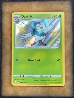 Pokemon Dartrix SV002/SV122 Shining Fates Shiny Vault Shiny Holo Rare NM - Image 1