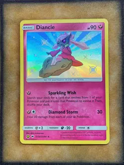 Pokemon Diancie SV36/SV94 Hidden Fates Shiny Vault Shiny Holo Rare NM - Image 1