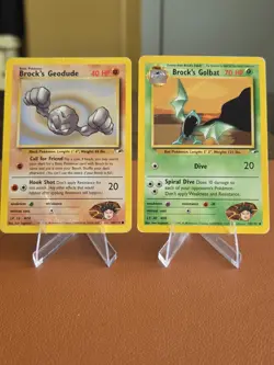 Pokemon Gym Heroes Brock Lot (34 Cards) Vintage WOTC – Damaged/Creased - Image 3