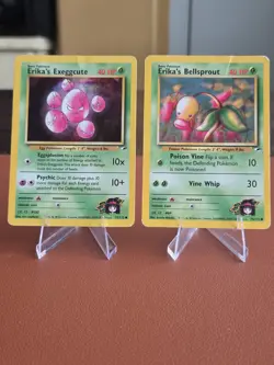 Pokemon Gym Heroes Erika Lot (35 Cards) Vintage WOTC – Damaged/Creased - Image 3