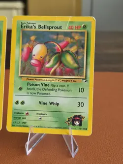 Pokemon Gym Heroes Erika Lot (35 Cards) Vintage WOTC – Damaged/Creased - Image 5