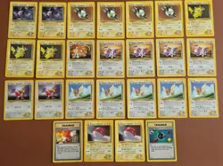 Pokemon Gym Heroes Lt. Surge Lot (25 Cards) Vintage WOTC – Damaged/Creased - Image 1