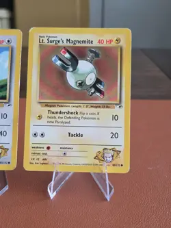 Pokemon Gym Heroes Lt. Surge Lot (25 Cards) Vintage WOTC – Damaged/Creased - Image 5