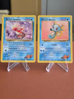 Pokemon Gym Heroes Misty Lot (25 Cards) Vintage WOTC – Damaged/Creased - Image 3
