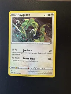 Rayquaza SWSH029 Black Star Promo Holo Rare Pokemon Card NM - Image 1