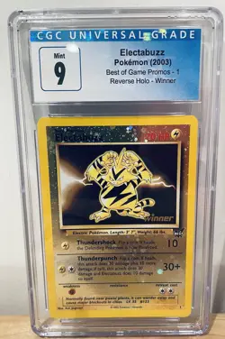 Electabuzz 1 CGC 9 Best of Game Promos 1/9 Holo Promo Rare Pokemon Tcg - Image 1