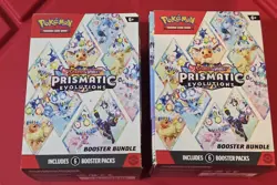 (Lot of 2) Pokemon TCG Prismatic Evolutions 💎 Booster Bundle, Sealed Sam’s Club - Image 1