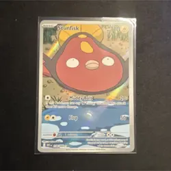 Pokemon Stunfisk SV White Flare Holo 118/086 110 HP Fish Card - Image 1