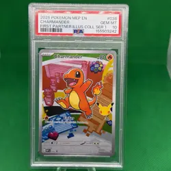 2026 POKEMON FIRST PARTNER ILLUSTRATION COLLECTION SERIES 1 CHARMANDER PSA 10 - Image 1