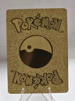 Pokemon Meowth VMAX 300hp Gold Foil Fan Art Collector Card TCG - Image 2