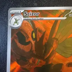 Obsidian Flames Scizor Illustration Rare 205/197 2023 Pokemon SV - Image 2