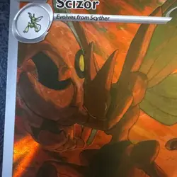 Obsidian Flames Scizor Illustration Rare 205/197 2023 Pokemon SV - Image 3