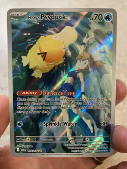 Pokemon Misty's Psyduck 193/182 Sv10 Destined Rivals Illustration Rare Holo 70 … - Image 2