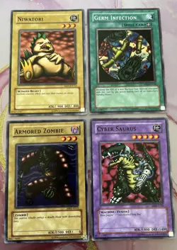 Yugioh Metal Raiders 4 Card Vintage Lot - Image 1