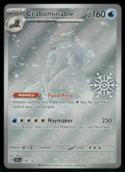 2026 Crabominable - (Holiday Calendar) 149/142 Illustration Rare Holo NM Pokemon - Image 1