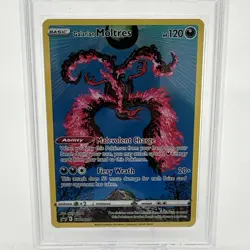 2023 POKEMON SWSH BLACK STAR PROMO CROWN ZENITH TIN #284 GALARIAN MOLTRES PSA 10 - Image 2