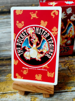 Hitmonlee - Pokemon Poker Playing Card - vtg 1996 Red/Charizard Deck - LP - Image 5