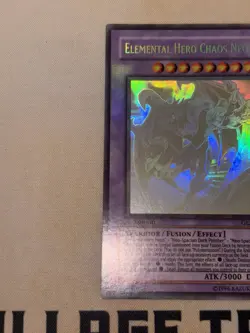 Elemental Hero Chaos Neos GLAS-EN036 1st Edition Ghost Rare Yu-Gi-Oh! NM+ - Image 3