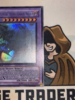 Elemental Hero Chaos Neos GLAS-EN036 1st Edition Ghost Rare Yu-Gi-Oh! NM+ - Image 4