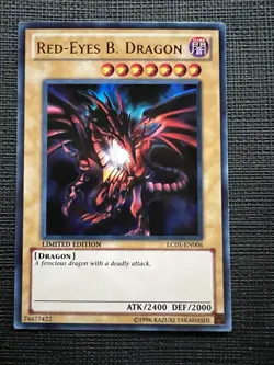 Yu-Gi-Oh! Red Eyes Black Dragon Limited Edition Ultra Rare Card LC01-EN006 NM - Image 1