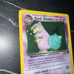Pokemon Dark Slowbro Holo Rare 60HP Team Rocket 12/82 English Card 2000 HP - Image 3