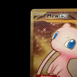 Pokemon Gold Metal Promo Mew EX TCG Card 205/165 Scarlet & Violet - Image 2