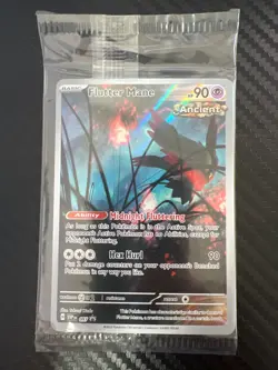 BUNDLE Sealed Iron Bundle and Flutter Mane: Scarlet & Violet Promo Cards Holo - Image 4