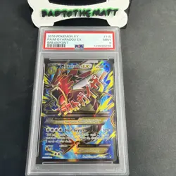 2016 Pokemon M Gyarados EX Full Art Holo Card 115/122 Breakpoint PSA 9 Mint! - Image 1