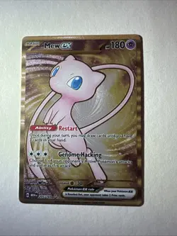 Pokemon TCG Mew EX Metal Gold NM 205/165 Scarlet & Violet 151 Promo Card - Image 1