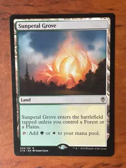 Sunpetal Grove MTG Magic the Gathering Card NM Near Mint C16 - Image 1