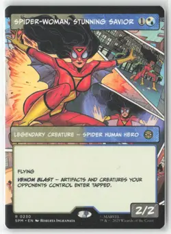Spider-Woman, Stunning Savior (Borderless) R Marvel's Spider-Man 230 NM Non-Foil - Image 1
