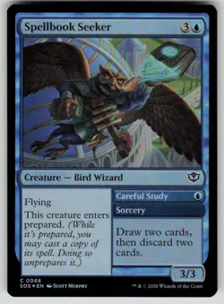Spellbook Seeker Foil Common Secrets of Strixhaven 68 MTG Near Mint 2026 - Image 1