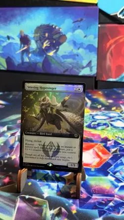 Stirring Hopesinger - Foil - Extended Art Secrets of Strixhaven MTG - Image 1