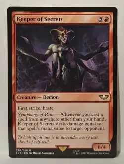 MTG Keeper of Secrets x1 UB Warhammer 40000 Regular/PFresh! - Image 1
