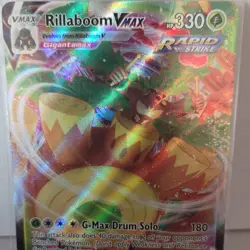 Pokemon Rillaboom VMAX 023/264 Fusion Strike Ultra Rare Holo Rapid Strike 330 HP - Image 1