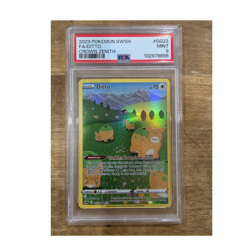 Pokemon TCG Ditto GG22/GG70 Crown Zenith Galarian Gallery Holo Ultra Rare PSA 9 - Image 1