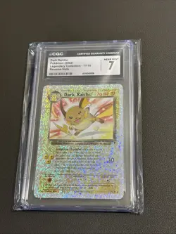 2002 Pokemon Legendary Col. Dark Raichu CGC 7 Reverse Holo #7 - Image 3
