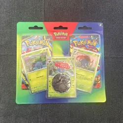 Pokemon Enhanced 2 Pack Blister Oddish Gloom Vileplume Promo Coin Sealed - Image 1