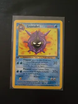 French Vintage Pokemon Cloyster/Crustabri 32/62 1st Edition Fossil RARE - Image 1
