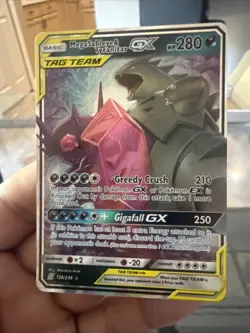 Pokemon TCG Mega Sableye Tyranitar GX Holo Rare Card 126/236 Sm-Unified Minds - Image 1
