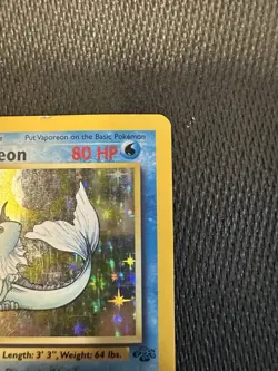 Pokemon TCG Flareon 19/64 Holo MP - Flareon 19/64 Non-Holo NM -Vaporeon 12/64 LP - Image 3