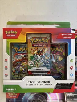 Pokemon TCG First Partner Mega Evo Phantasmal Flames Perfect Order Sealed Bundle - Image 2