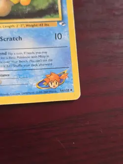 Pokemon Misty's Psyduck 54/132 Gym Hereos Set Moderate Play - Image 3
