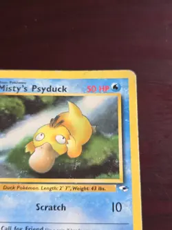 Pokemon Misty's Psyduck 54/132 Gym Hereos Set Moderate Play - Image 5